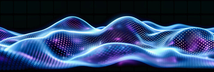 Digital Waves: A Seamless Blend of Technology and Art, Where Lines and Colors Create a Vision of the Future