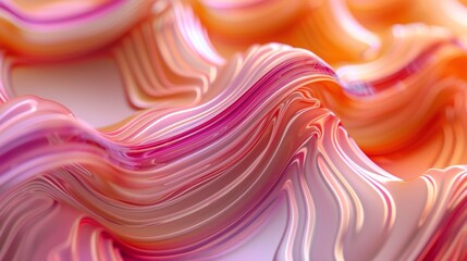 Wavy Elegance: Extreme macro showcases tiger lily's calming wavy patterns.