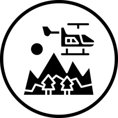 Mountain Rescue Icon Style