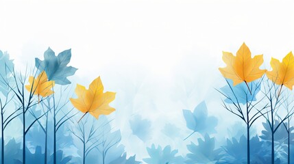 Maple autumn leaves background with copy space for your text.