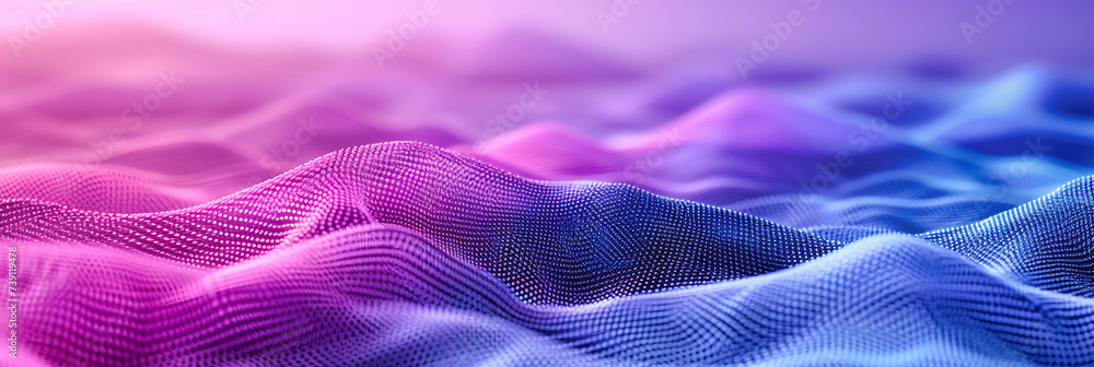 Poster digital symphony: a visualization of technology and data, where light and pattern merge in a futuris