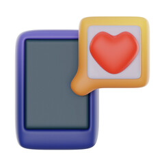 social media 3d icon illustration. feedback 3d rendering