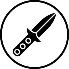 Diving Knife Icon Style