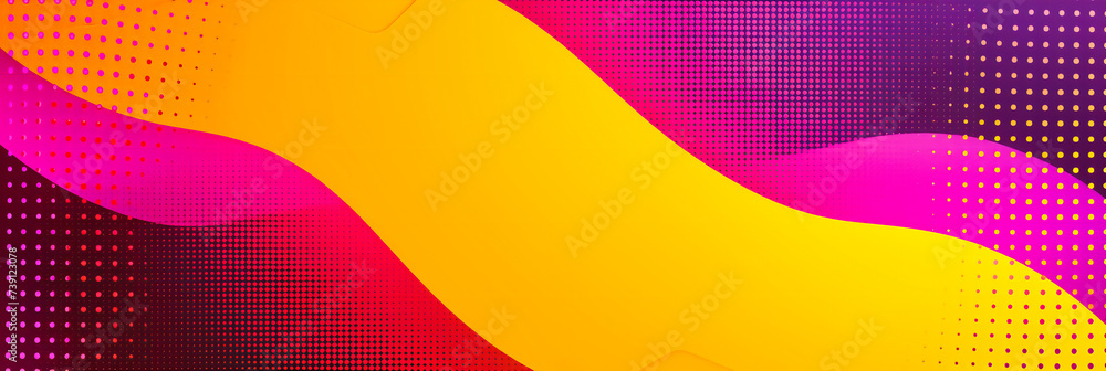 Poster colorful abstraction: a dynamic blend of shapes and hues, creating a vibrant journey through design 