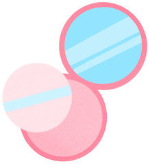 분홍색 화장품 일러스트