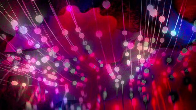 abstract motion background . glowing lighting neon red   blue multi color and dot effect background. 