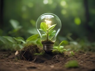Renewable Energy: Advocating for Environmental Preservation through Sustainable, Green Power Solutions. A World Map Emblazoned on a Light Bulb Symbolizes the Global Importance of Eco-Friendly Energy 3