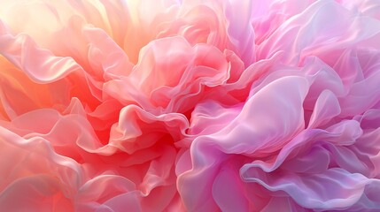 Fototapeta premium Vivid Bloom Ballet: Petals in bloom, a short scene of a peony blending in vibrant hues.