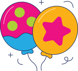 Toy balloon icon. balloon icon