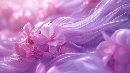 Wisteria Dance: Extreme view showcases the rhythmic dance of wisteria petals, swirling gracefully.