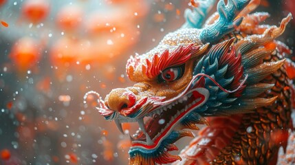 Chinese new year celebration, dragon.