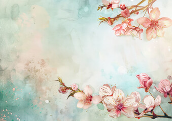 Obraz na płótnie Canvas Almond Blossom Wedding Cards