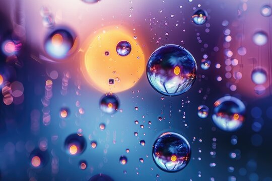 Abstract water bubbles colorful background design images
