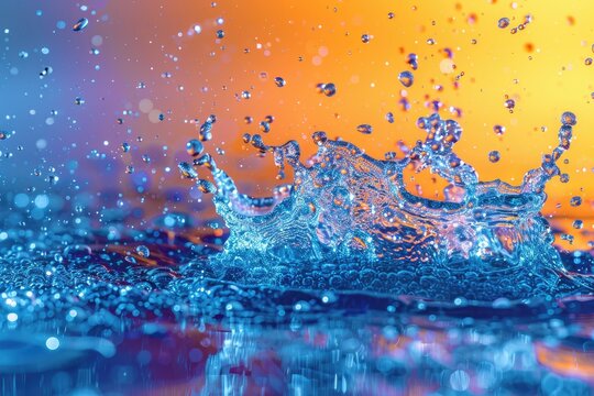 Abstract water bubbles colorful background design images