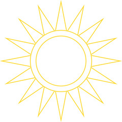 Sun Icon Line