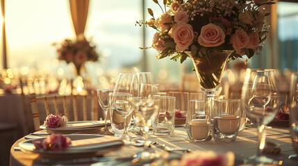 wedding table setting