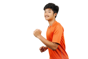 PNG Image of a young boy wearing sport wear