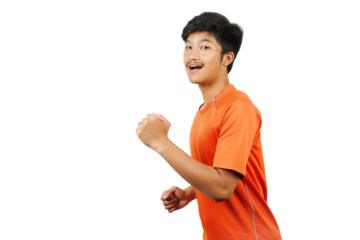 PNG Image of a young boy wearing sport wear