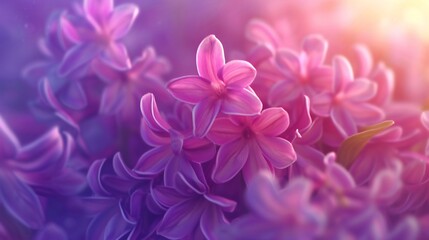 Hyacinth Magic: Macro enchants with beauty and soothing, calming rhythms.
