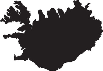 Iceland Map High Resolution political maps of Iceland with regions isolated on white background - obrazy, fototapety, plakaty