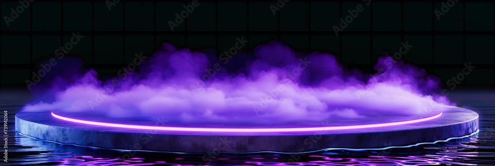 Poster abstract blend of smoke and fog in dark blue, creating a mysterious and atmospheric background with 