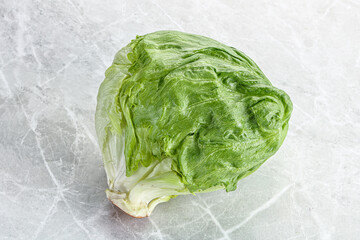 Natural organic iceberg salad cabbage