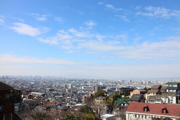 Fototapeta na wymiar 大阪市内の晴れた景色