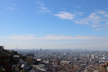 大阪市内の晴れた景色