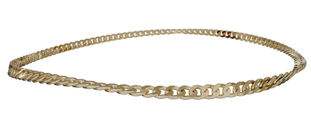 Hidden Depths: Explore the intricate details of a golden 3D frame. Dynamic camera angles unveil the secrets within the Cuban chain circle design