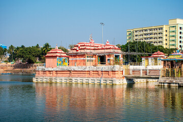Narendra Tank Temple at Puri, Orissa, India.
