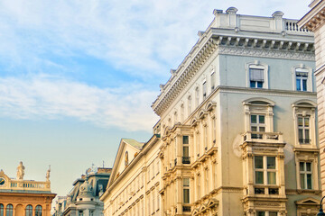 Historical buildings in central Vienna, Austria