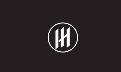 IH, HI, I , H , Abstract Letters Logo Monogram