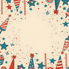 Obraz premium Stars pattern background