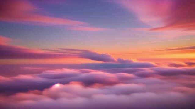 Spectacular timelapse reveals the graceful transitions of a pastel sky, where clouds paint a canvas of shifting colors.
