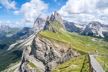 Seceda, Dolomites Alps, South Tyrol (Alto Adige), Italy - obrazy, fototapety, plakaty