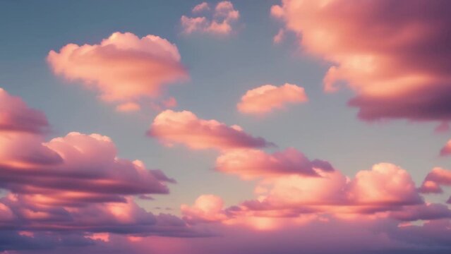 Surreal timelapse reveals the fleeting beauty of a pastel sky, where clouds glide like brushstrokes.
