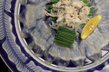 トラフグの刺身