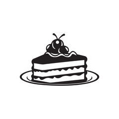 Cake collection flora design vector art.