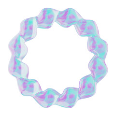 Poly Twist.jpg 3d icon isolated White Background 3d rendering