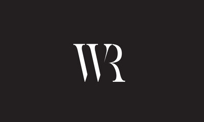  WR, RW , R , W, Abstract Letters Logo