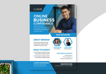 Online Bussiness Conference Flyer Layout