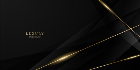 Black background with a luxurious gold effect. Vector illustration