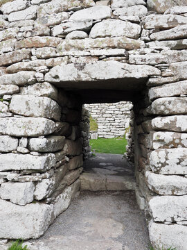 Clickimin broch in Lerwick, Shetland Islands.