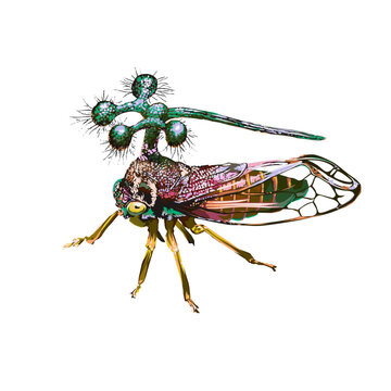 treehopper 1 on white background