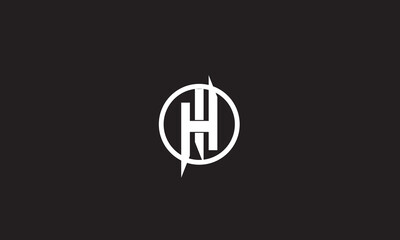 HI, IH , H , I, Abstract Letters Logo