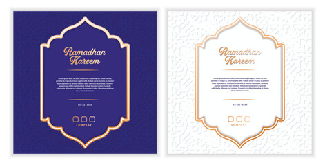 collection of vector gradient Islamic pattern greeting cards for Eid al-Fitr celebrations