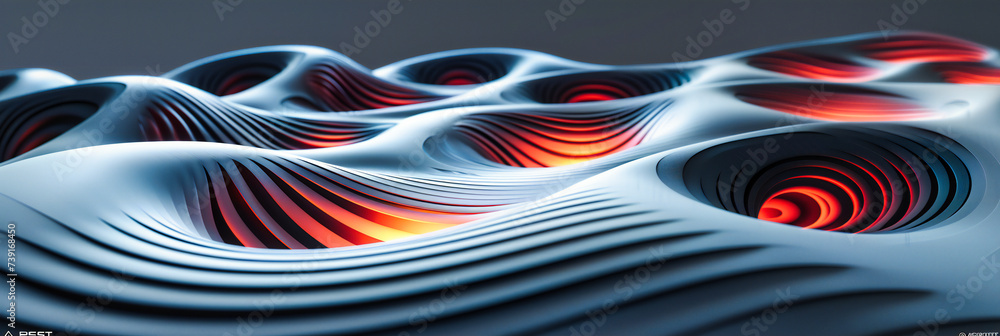 Poster fluid dynamics, an abstract expression of movement and grace, capturing the seamless flow of color a