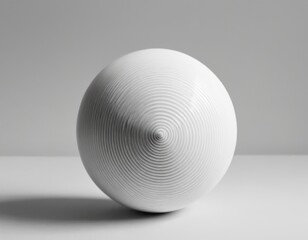 Paper cut 3d realistic layered sphere