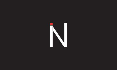  IN, NI , N , I, Abstract Letters Logo