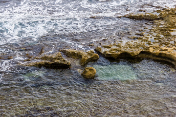 water waves and rocks